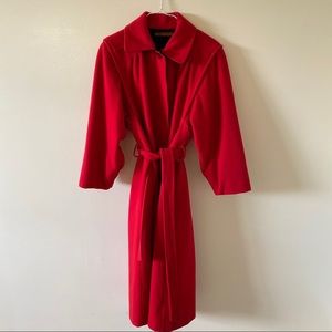 VINTAGE Pure Virgin Wool Utex Long Pea Coat